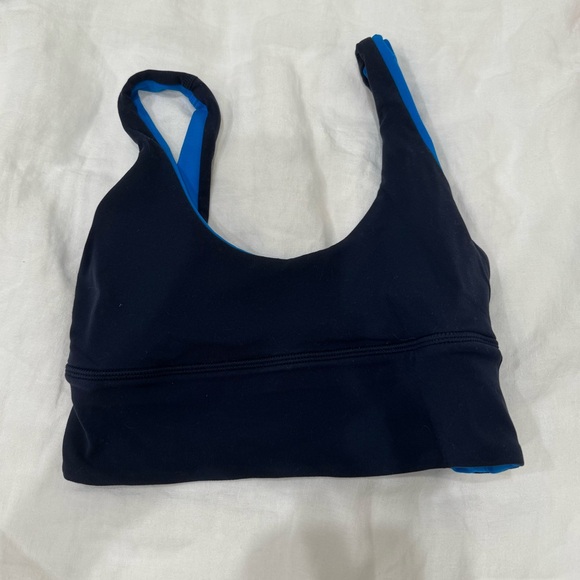 lululemon Align Sports Bra Reversible - Navy/Poolside - Picture 1 of 2